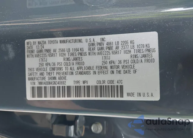 7MMVABBM4SN340692: 42623503