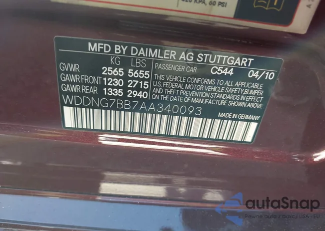 WDDNG7BB7AA340093: 42623557