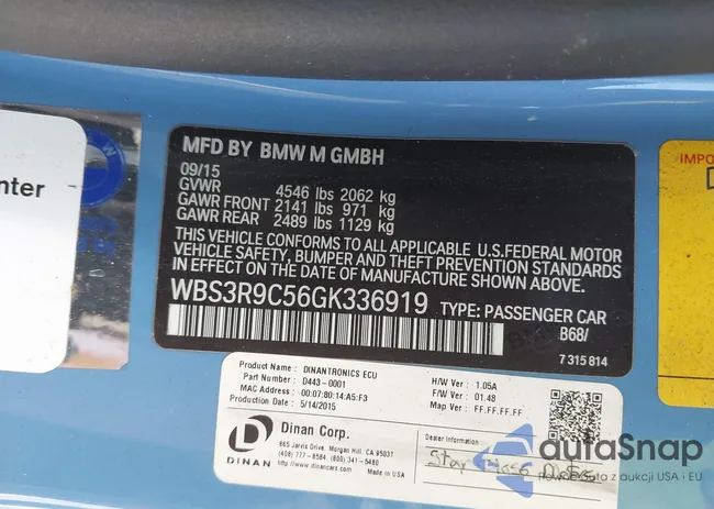 WBS3R9C56GK336919: 42623587