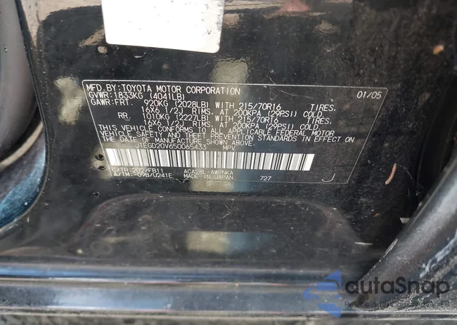 JTEGD20V650065433: 42623626