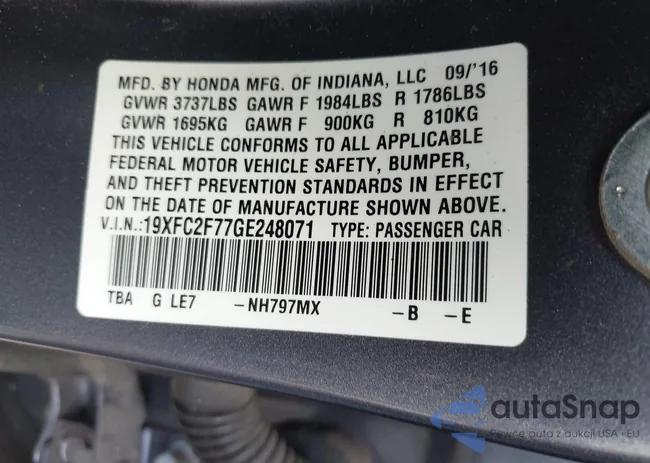 19XFC2F77GE248071: 42623782