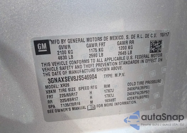 3GNAXSEV8JS546904: 42623889