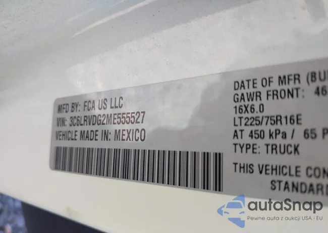 3C6LRVDG2ME555527: 42623040