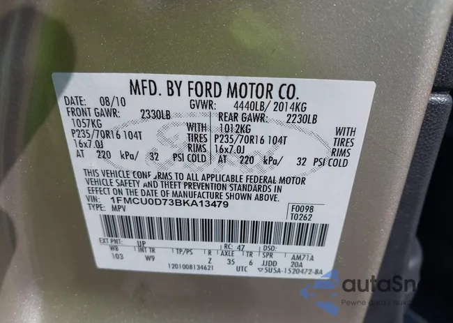 1FMCU0D73BKA13479: 42623082