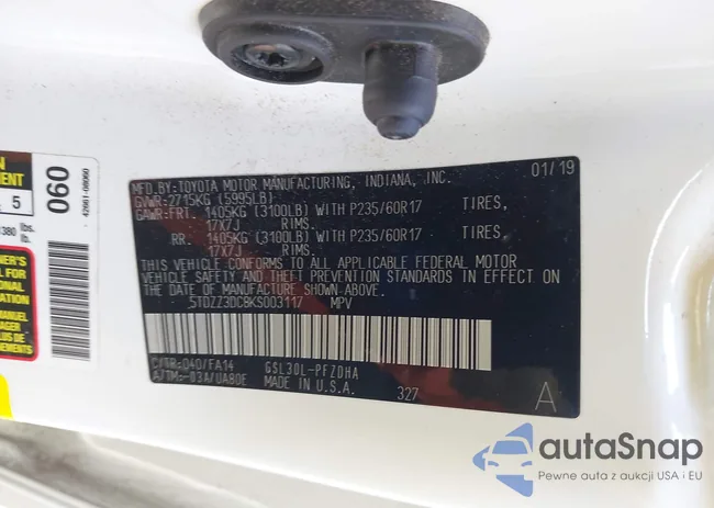 5TDZZ3DC8KS003117: 42623106