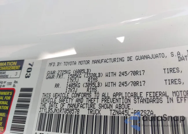 3TYLB5JN1RT050578: 42623158