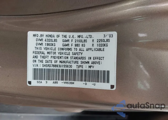 SHSRD78893U155630: 42623308