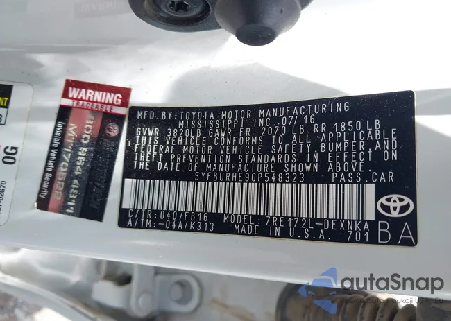 5YFBURHE9GP548323: 42624474