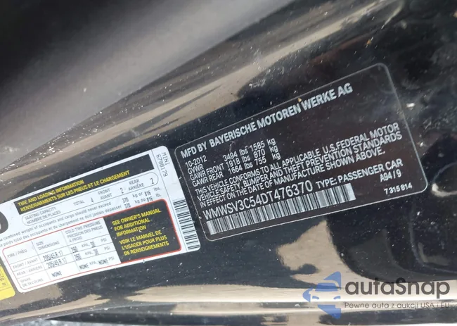 WMWSV3C54DT476370: 42624576