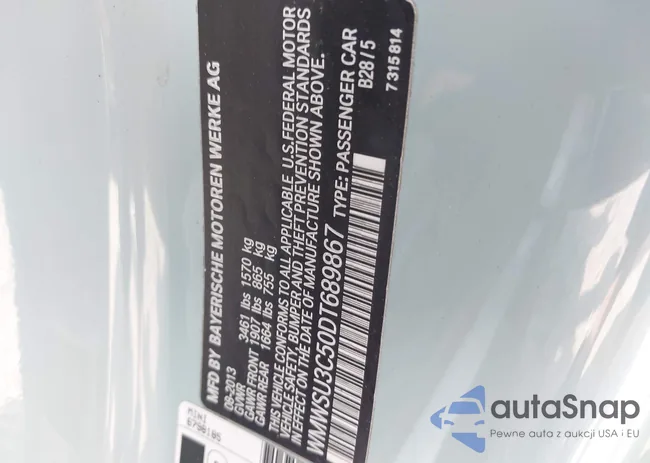 WMWSU3C50DT689867: 42624675