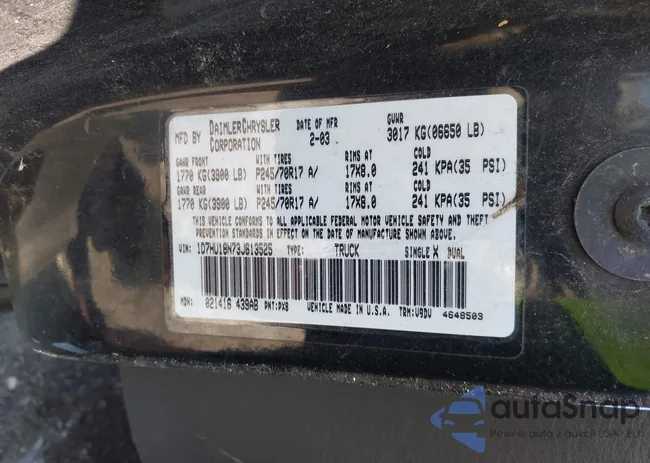 1D7HU18N73J613525: 42624757