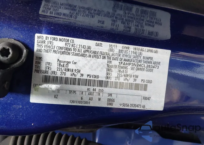 1FAHP3N24CL283473: 42624764