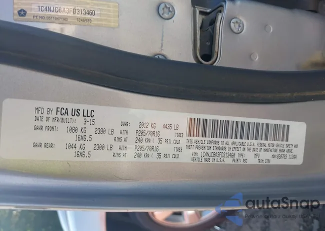 1C4NJCBA3FD313460: 42624810