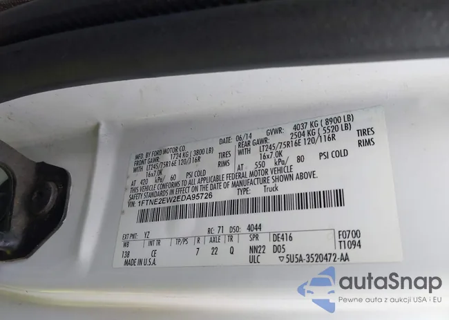 1FTNE2EW2EDA95726: 42624814