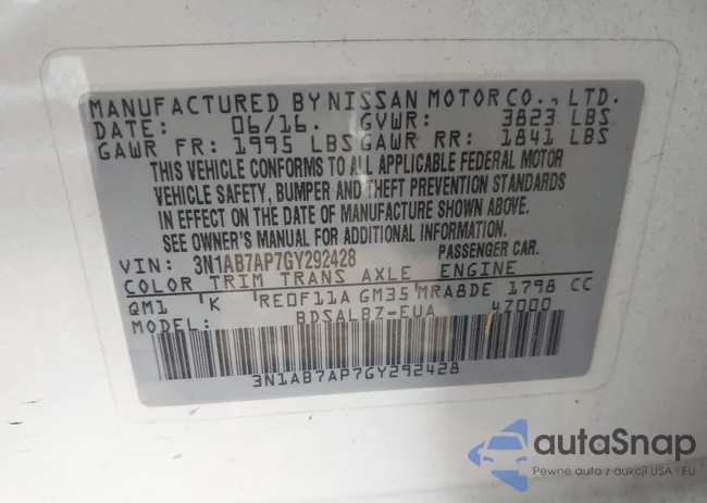 3N1AB7AP7GY292428: 42624853