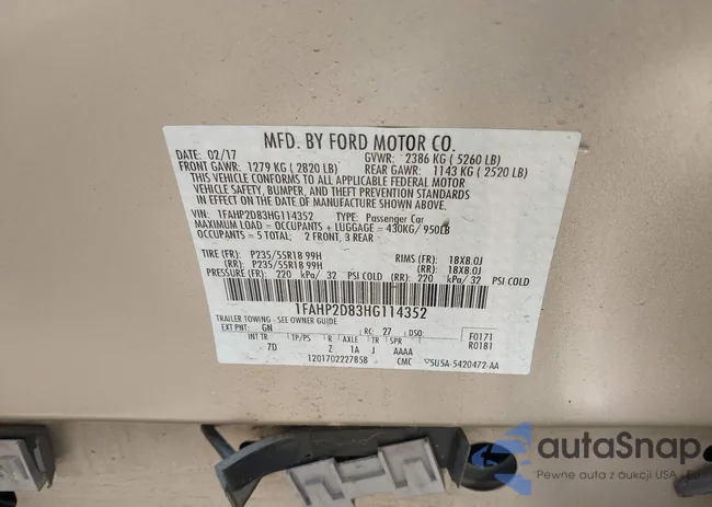 1FAHP2D83HG114352: 42624886