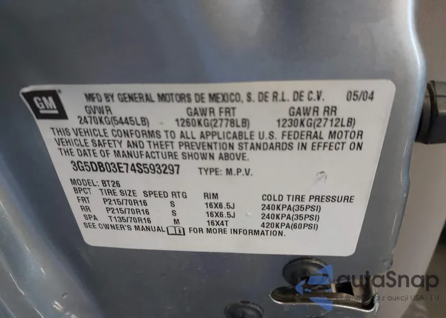 3G5DB03E74S593297: 42624890