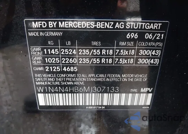 W1N4N4HB6MJ307133: 42623984