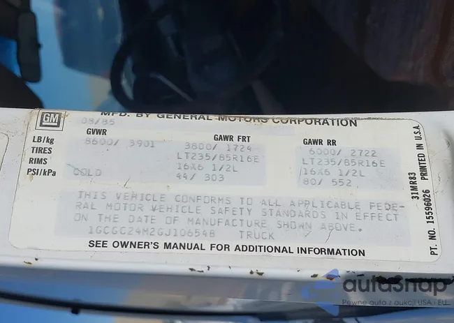 1GCGC24M2GJ106548: 42624330