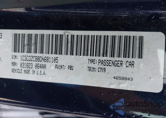 1C3CDZCB8DN681105: 42625056