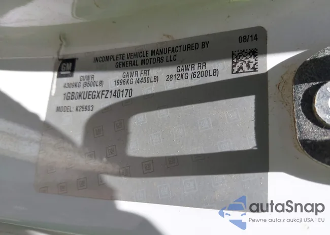 1GB0KUEGXFZ140170: 42625089