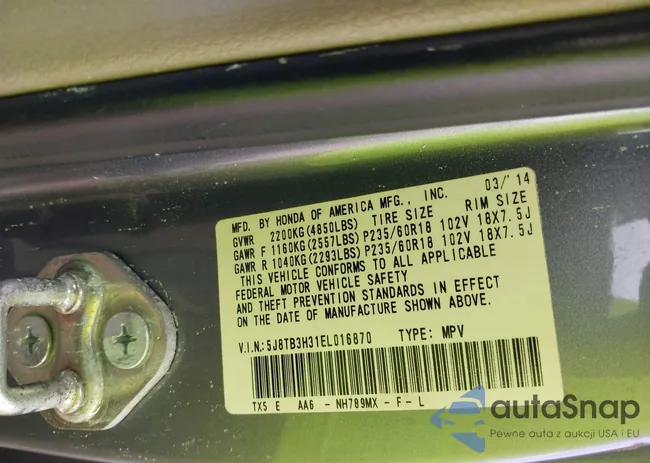 5J8TB3H31EL016870: 42626371