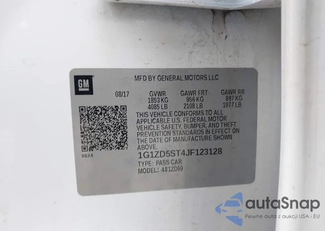 1G1ZD5ST4JF123128: 42626435