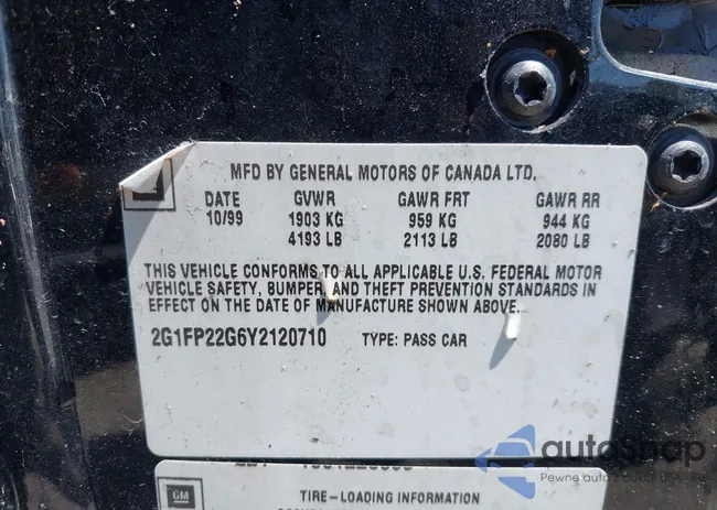 2G1FP22G6Y2120710: 42626473