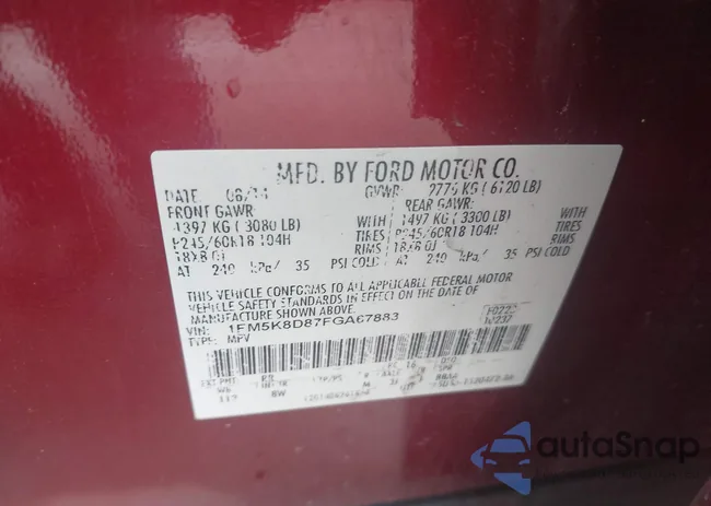 1FM5K8D87FGA67883: 42626854