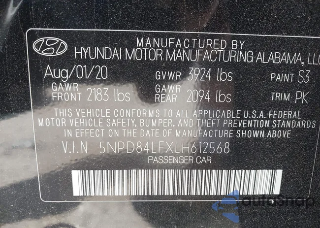 5NPD84LFXLH612568: 42626872