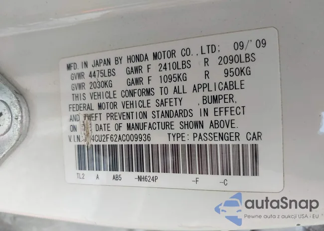 JH4CU2F62AC009936: 42626942