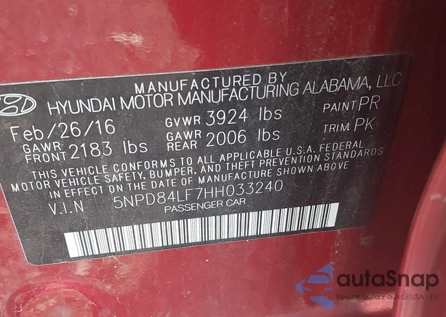 5NPD84LF7HH033240: 42626074