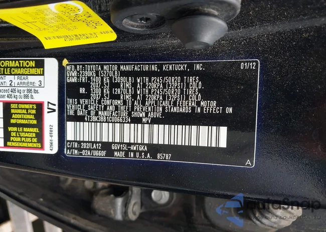 4T3BK3BB1CU066334: 42626150