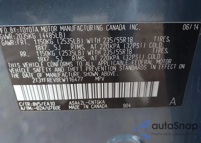 2T3YFREV8EW116477: 42626223