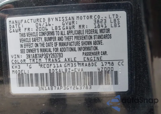 3N1AB7AP3GY263783: 42626241