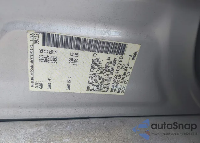 1N4AA6AP0GC405760: 42626283