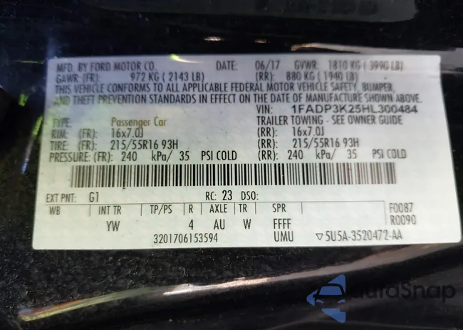 1FADP3K25HL300484: 42627591