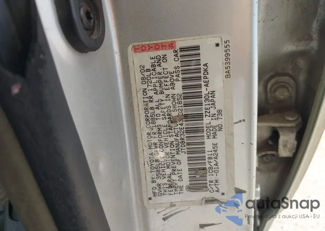 JTDBR32E430021852: 42627781