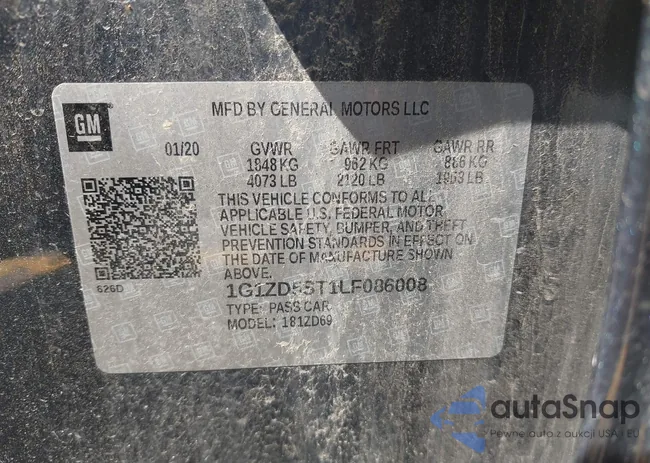 1G1ZD5ST1LF086008: 42627955