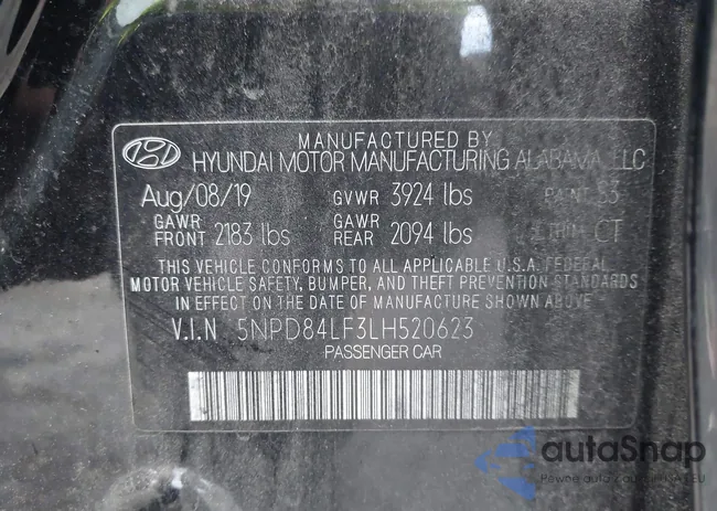 5NPD84LF3LH520623: 42627008