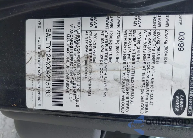 SALTY124XXA215183: 42627140