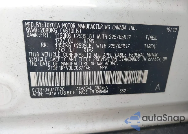 2T3F1RFV9LC067146: 42628447