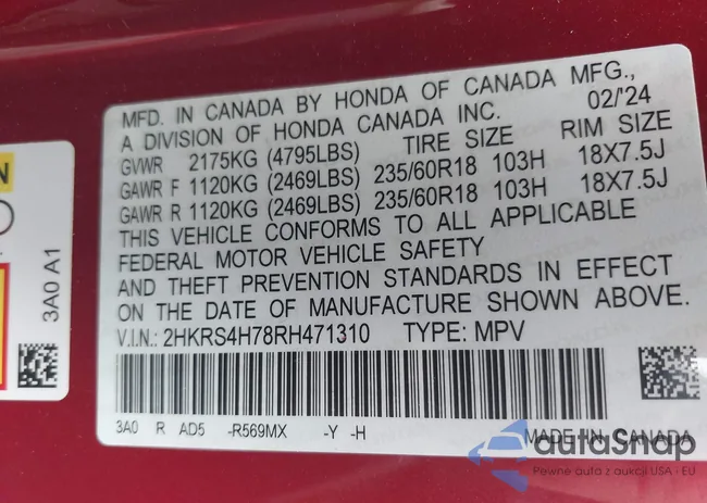 2HKRS4H78RH471310: 42628484