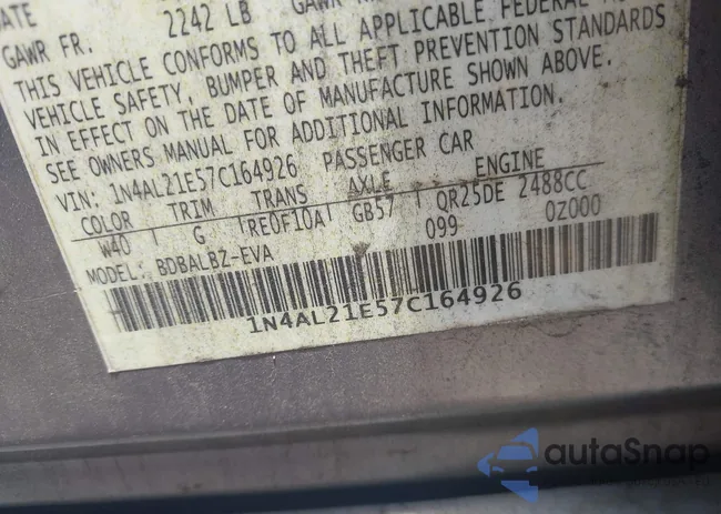 1N4AL21E57C164926: 42628501