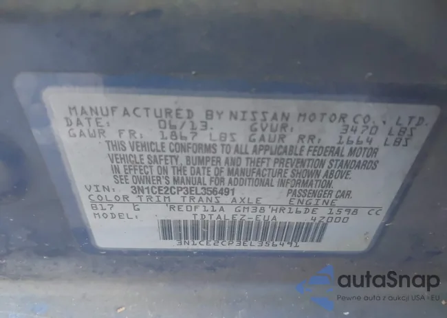 3N1CE2CP3EL356491: 42628539