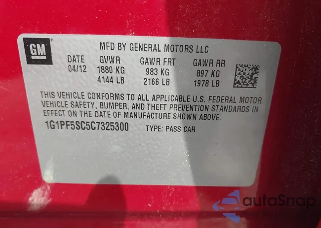 1G1PF5SC5C7325300: 42628678