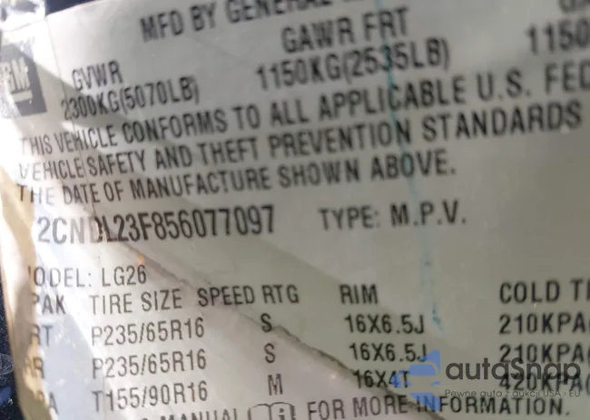 2CNDL23F856077097: 42628680