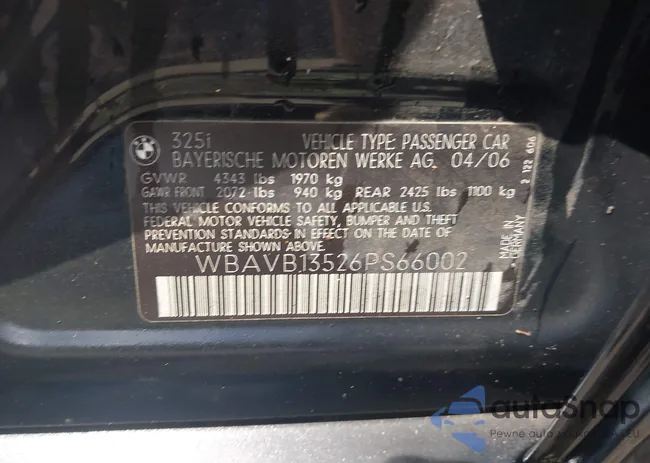 WBAVB13526PS66002: 42628239