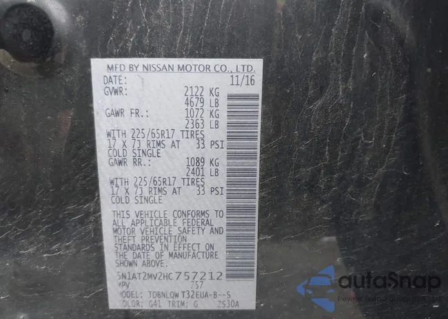 5N1AT2MV2HC757212: 42628290