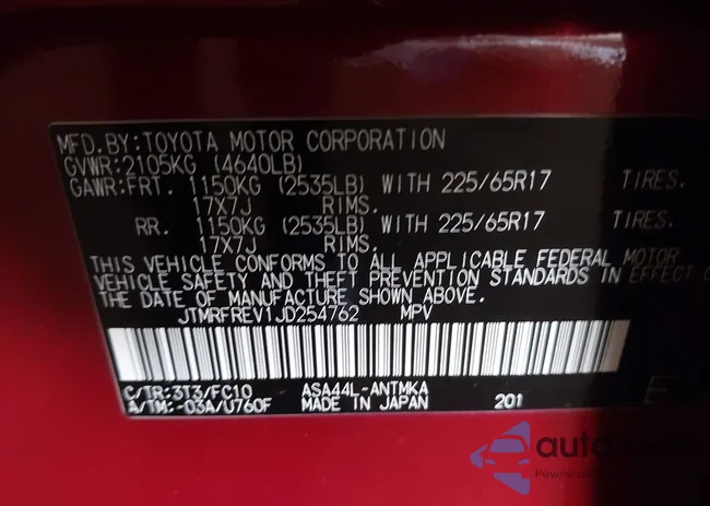 JTMRFREV1JD254762: 42628357